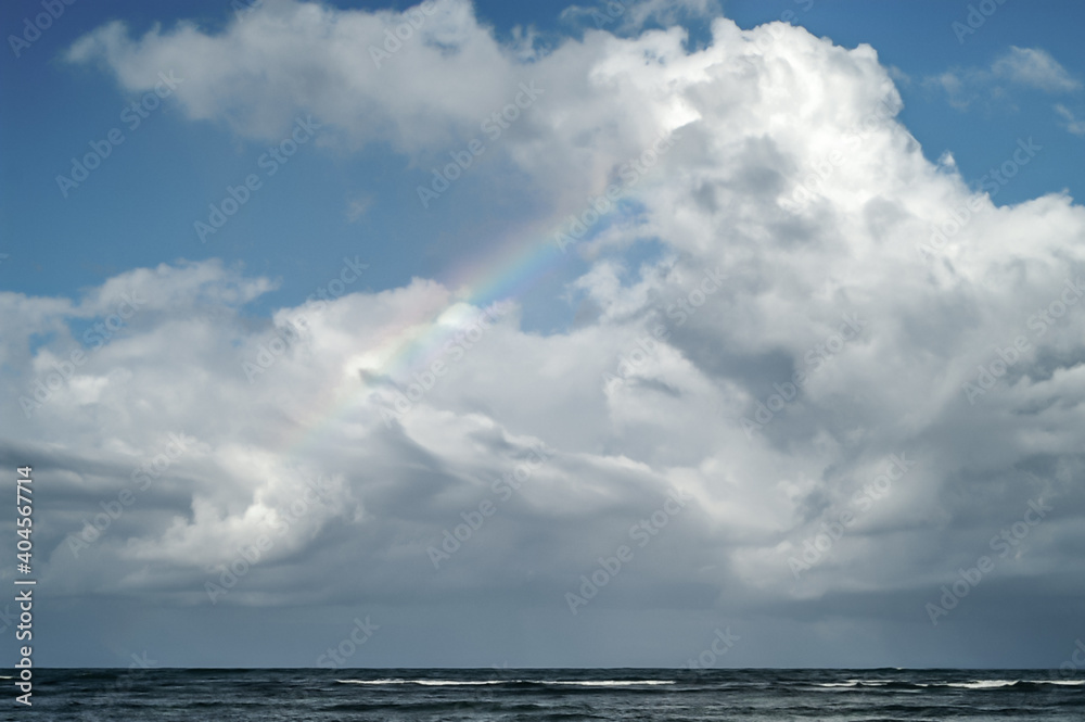 Soft Clouds, Rainbow & The Sea