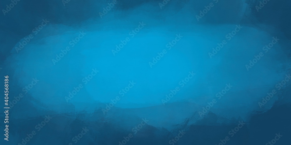 Sfondo banner azzurro con pennellate texture acquerello 