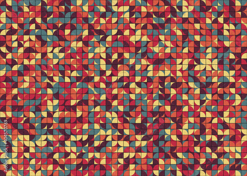 Abstract Geometric Pattern generative computational art illustration