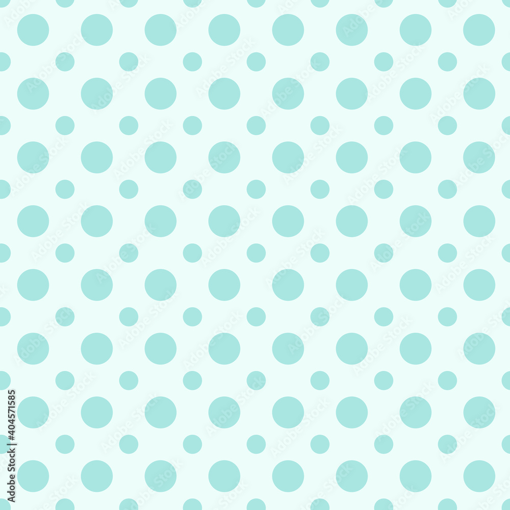 This is a seamless pattern of polka dots on a blue background.