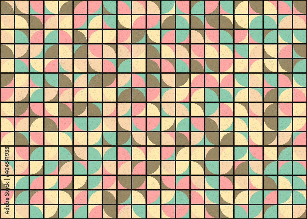 Fototapeta premium Abstract Geometric Pattern generative computational art illustration