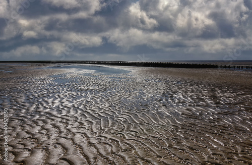 Ebbe im Watt Nordsee Nordfriesland SH Deutschland