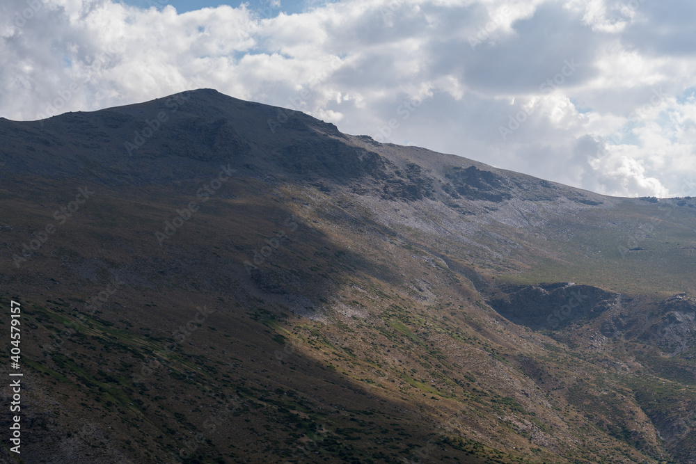 mountainous landscape of Sierra Nevada in southern Spain mountainous landscape of Sierra Nevada in southern Spain