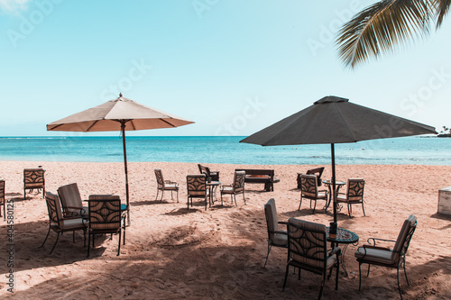 beach lounge at balaclava  mauritius