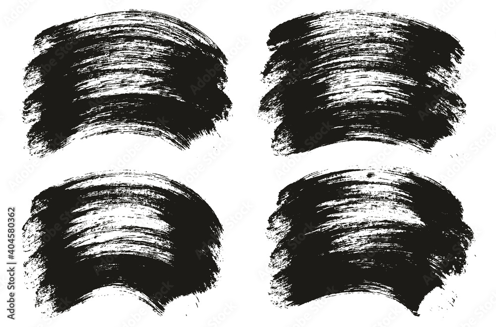 Round Brush Thick Curved Background Artist Brush High Detail Abstract Vector Background Set Round Brush Thick Curved Background Artist Brush High Detail Abstract Vector Background Set