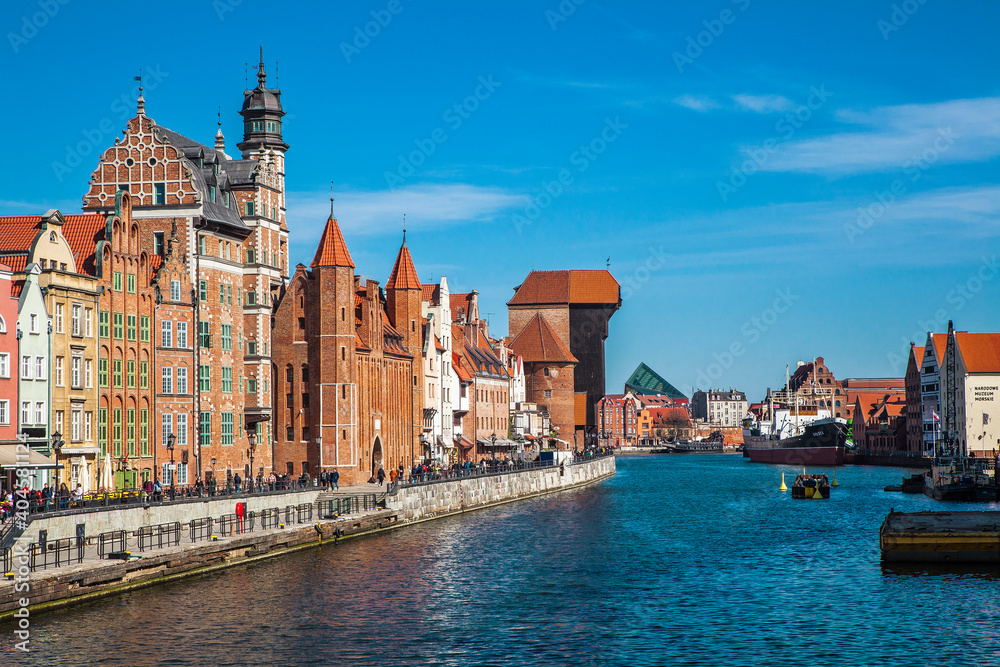 The historic old town of Gdansk, one of the most visited places in Poland