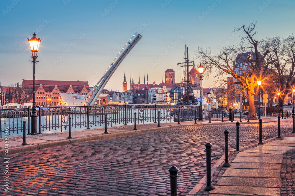 The city of Gdansk in Poland, one of the most beautiful cities in Europe - obrazy, fototapety, plakaty 