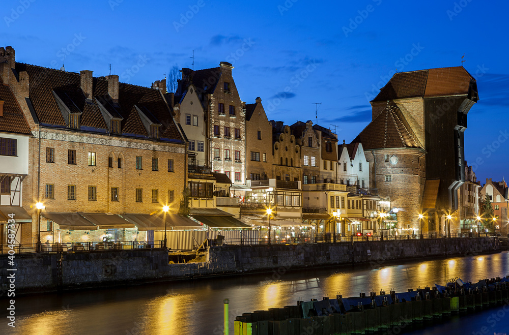 Fototapeta premium View of the historic part of Gdansk, Poland