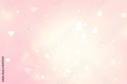Pink Background Beautiful Hearts Valentine Day Background Holiday