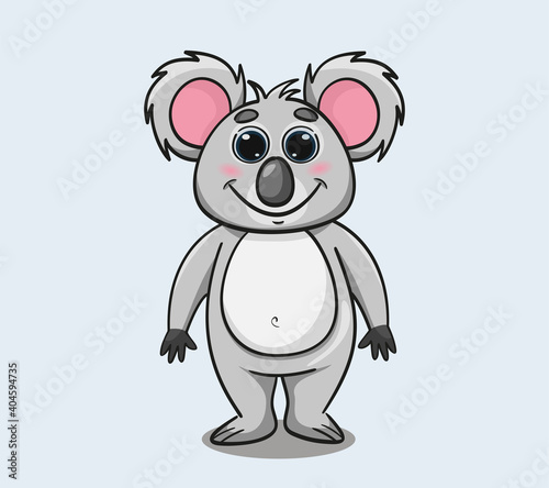 Fototapeta Naklejka Na Ścianę i Meble -  vector illustration of cute cartoon koala

