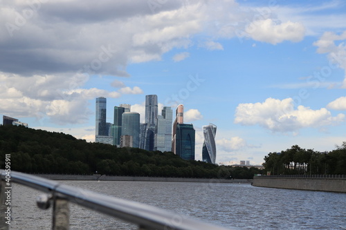 the building of the Moscow city in Moscow