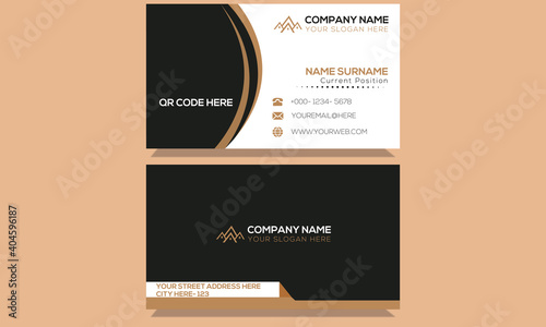 Current building professional construction visiting card and corporate business card template for real estate with black, white, pink and crime colors. 