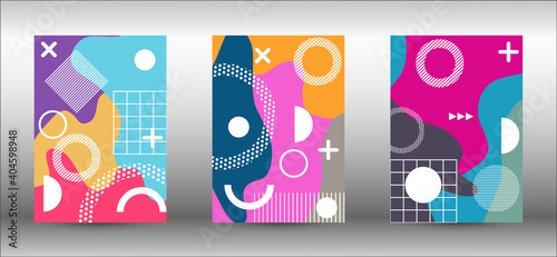 A set of modern abstract covers.