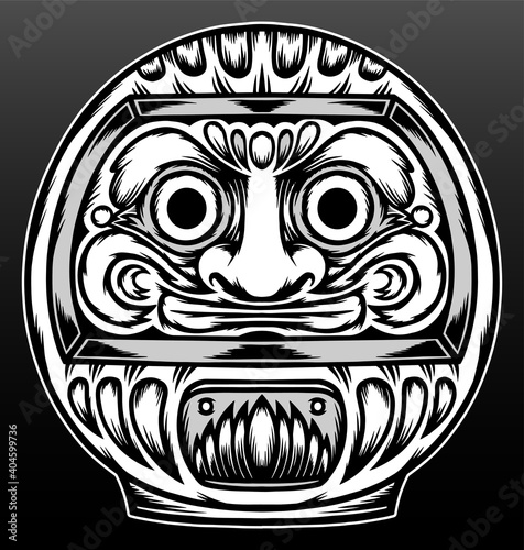 Daruma doll illustration