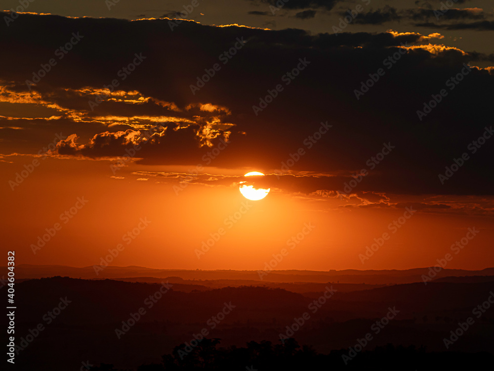 Obraz premium sunset in the mountains Brazil