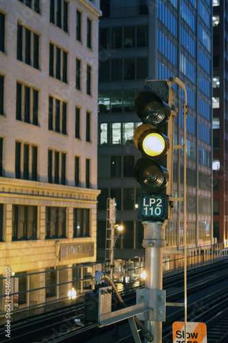 traffic light in the city