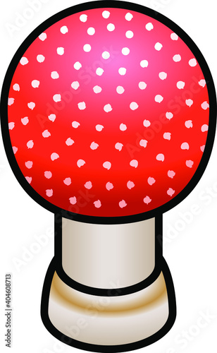 A poisonous fly agaric mushroom/toadstool - amanita muscaria.