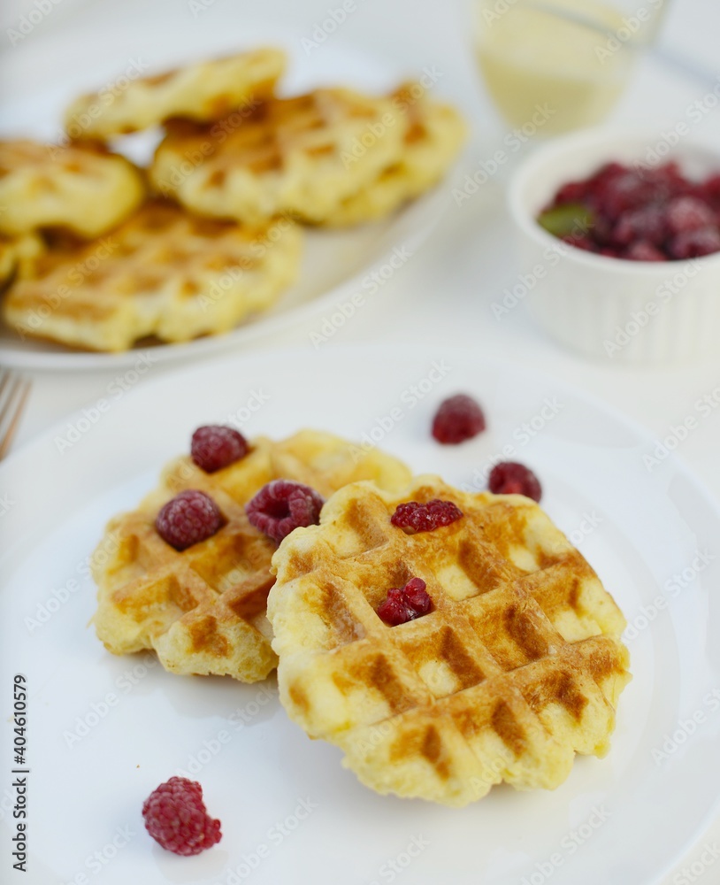 waffles with berries waffles with berries