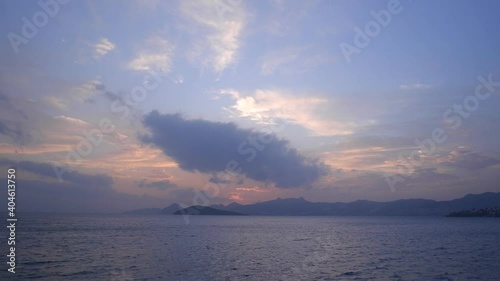 Sunset over the bay
