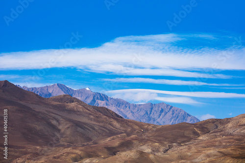 Mountain view from Muktinath. Himalaya mountains, Nepal