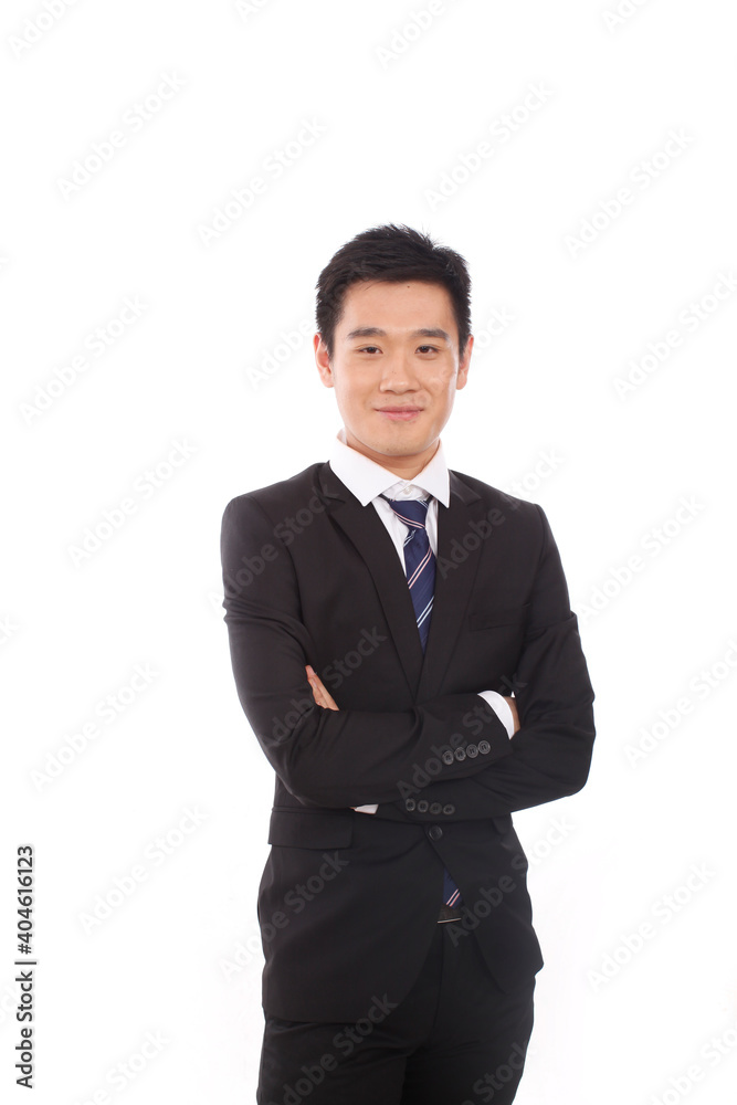 Portrait of a businessman standing with arms akimbo Portrait of a businessman standing with arms akimbo