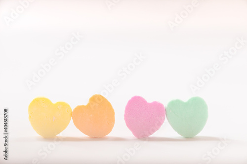 Blank candy hearts photo