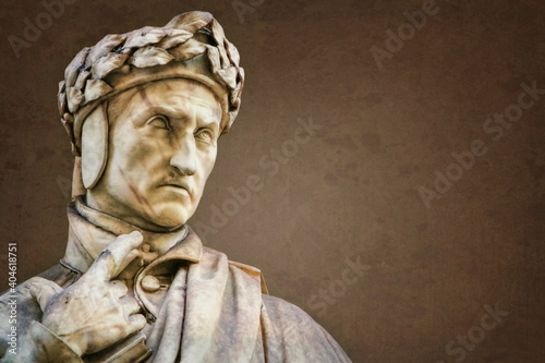 Obraz na płótnie Florenz, Dante Alighieri w salonie