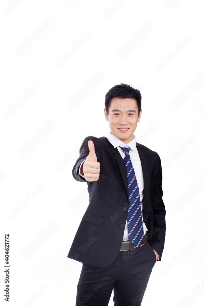 Portrait of a businessman standing with arms akimbo Portrait of a businessman standing with arms akimbo