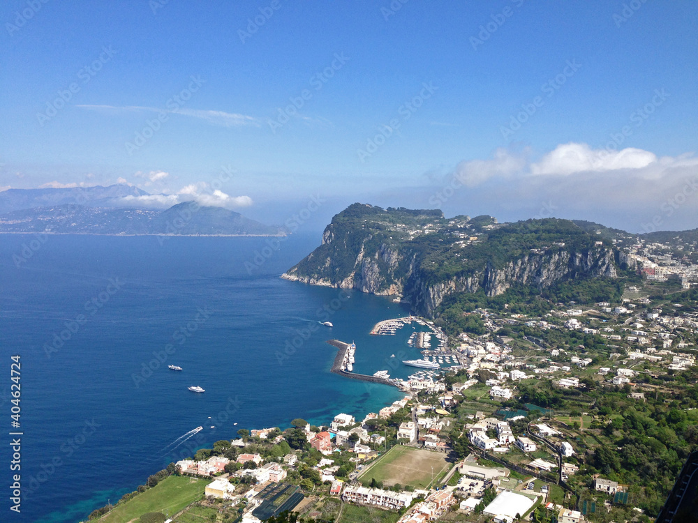 Fototapeta premium Amalfi Coast from high on a hill