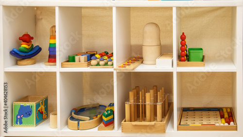 Montessori school for the learning of children