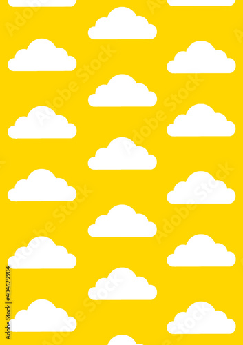 cartoon clouds pattern wallpaper