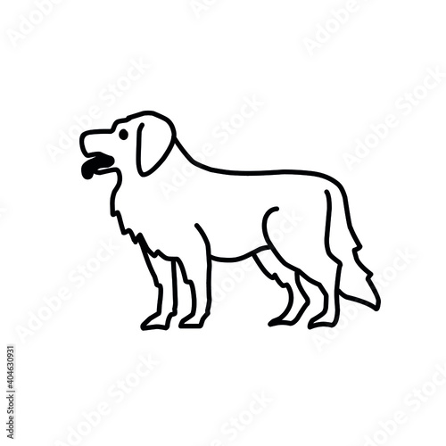 Dog icon set collection. Vector silhouette of dog.