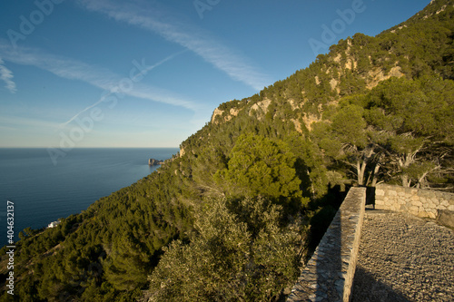 Mirador Sa Rassa, siglo XIX, construido por el archuiduque Luis Salvador de Austria.Valldemossa. Sierra de Tramuntana.Mallorca.Islas Baleares. Spain. photo