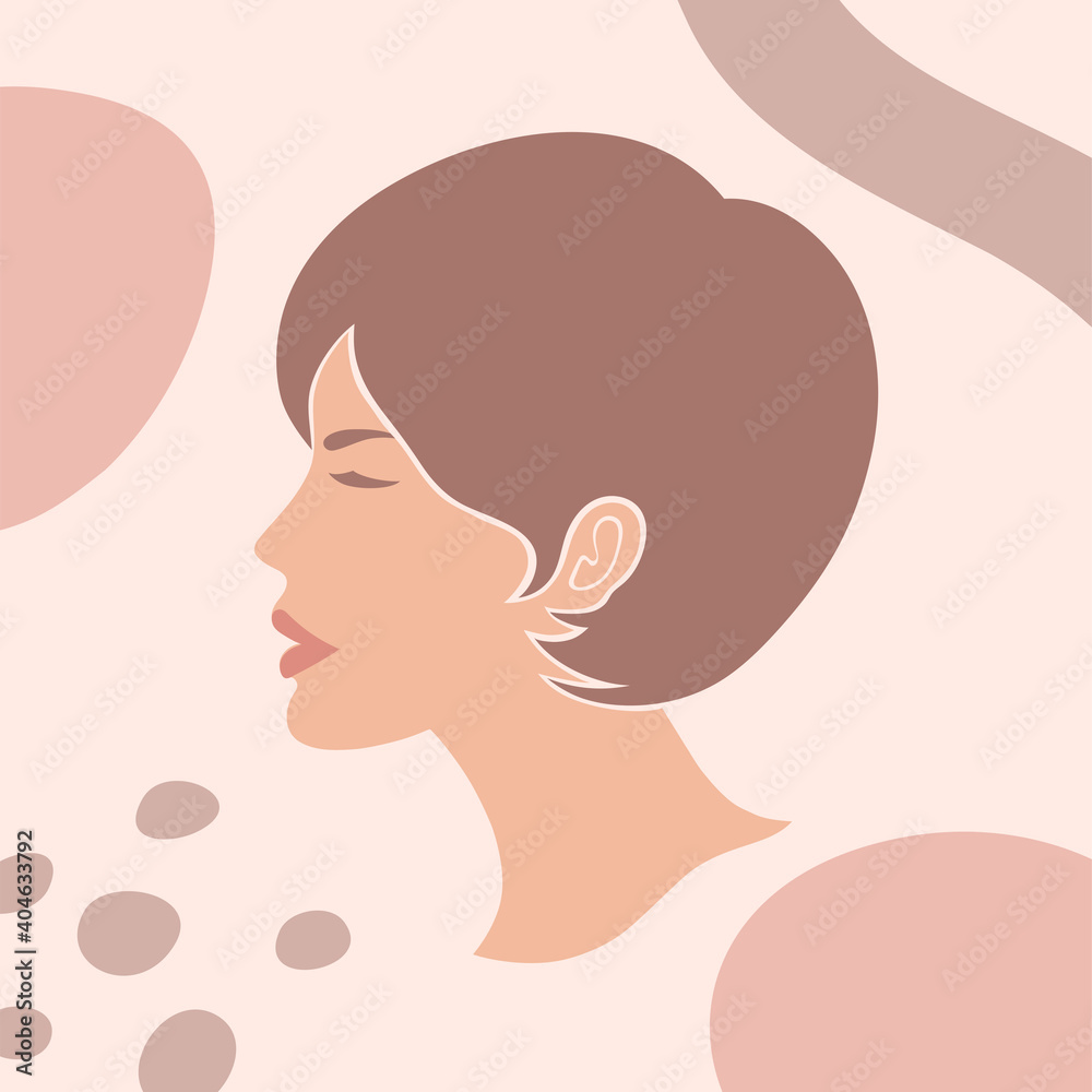 Abstract background of a woman with stains. Abstract background of a woman with stains.