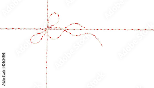 White and red Christmas wra...