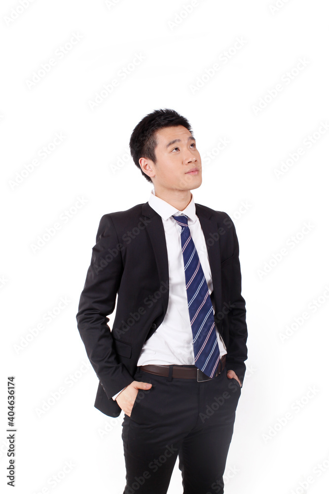 Portrait of a businessman standing with arms akimbo Portrait of a businessman standing with arms akimbo