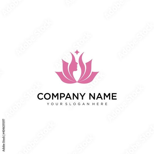 Vector abstract logo and branding design templates in trendy linear minimal style  emblem for beauty studio and cosmetics - female portrait  beautiful woman s face - badge for make up artist  fashion