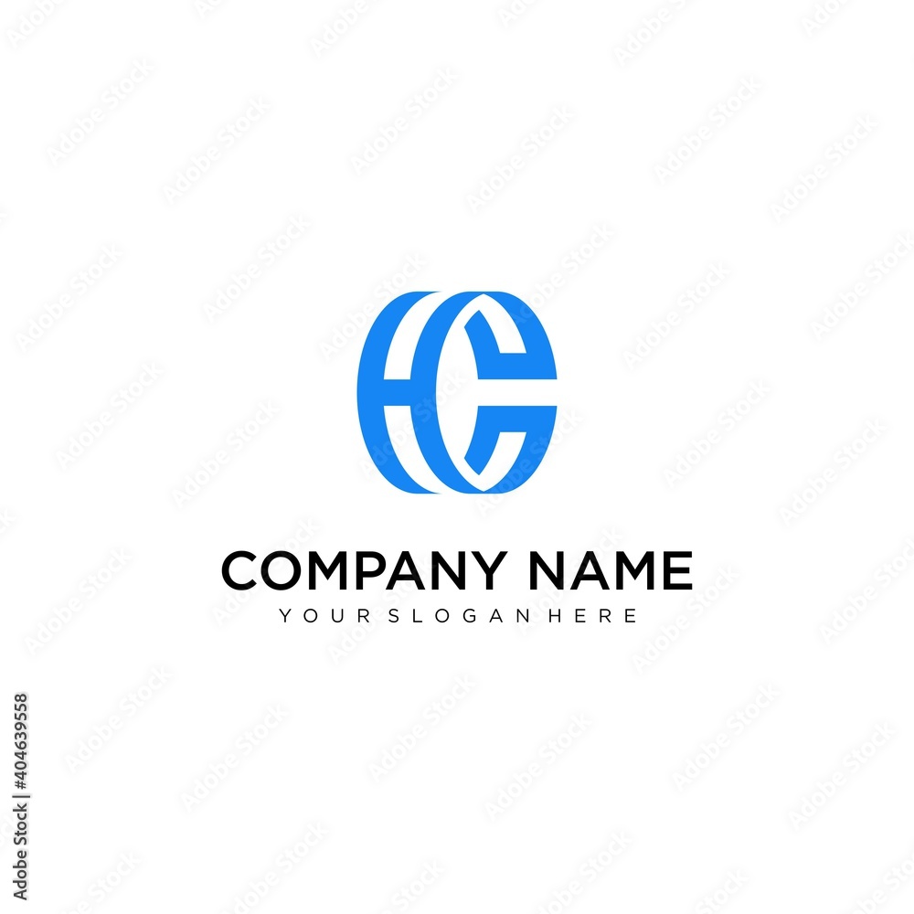 CH initial letter logo design template vector CH initial letter logo design template vector
