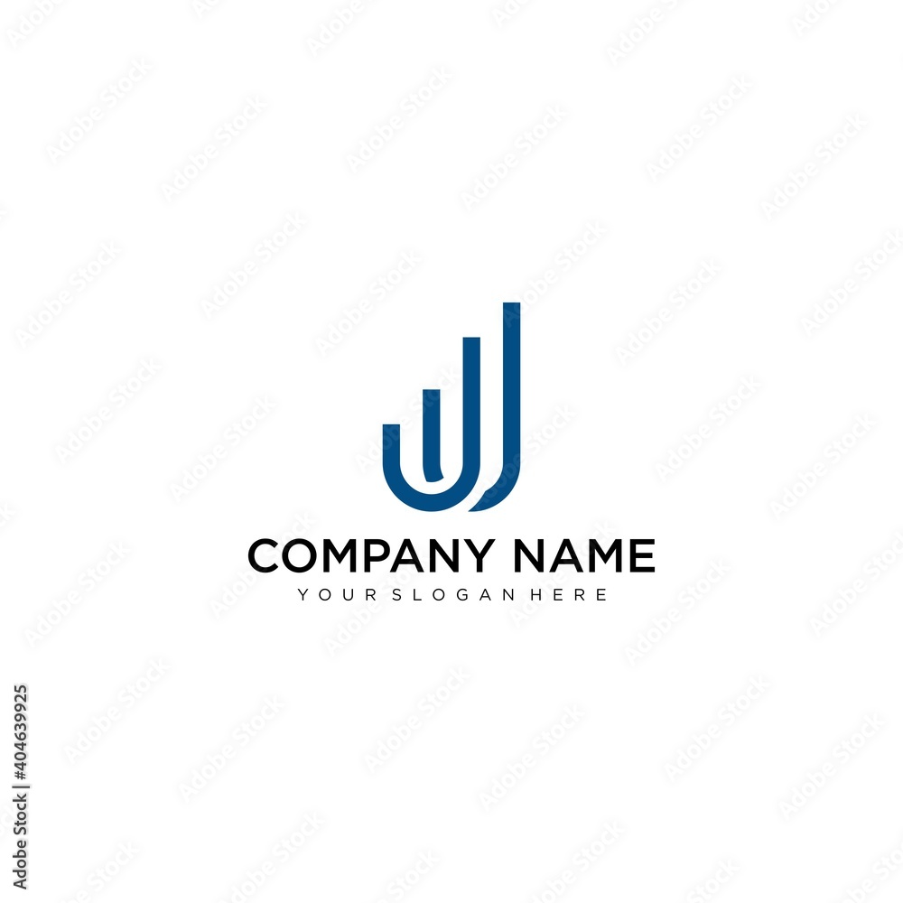 J letter logo design. Creative minimal monochrome monogram symbol. Universal elegant vector sign design. Premium business logo type. Graphic alphabet symbol for company business identity