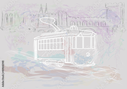 old street tram