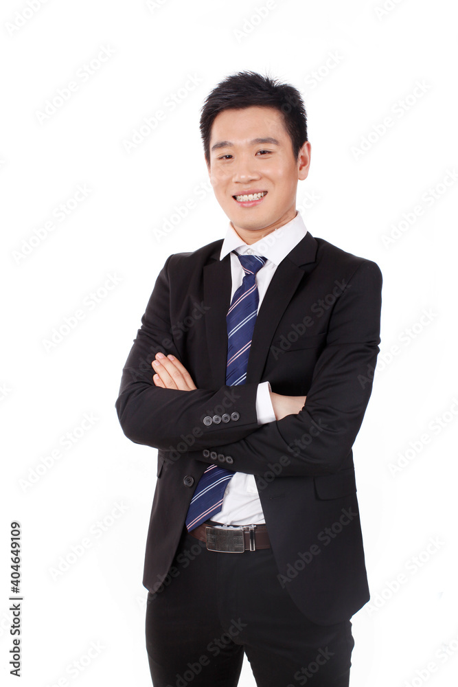 Portrait of a businessman standing with arms akimbo Portrait of a businessman standing with arms akimbo