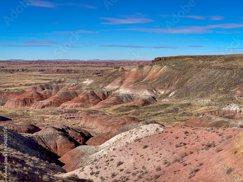 colorful hills in the Painted Desert in Arizona