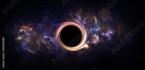 Black hole in a space