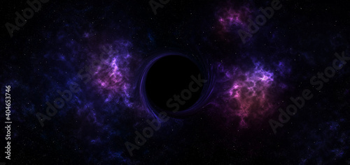 Black hole in a space