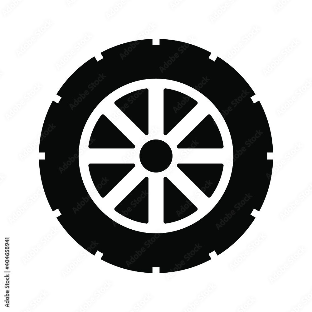 tire icon on white background color editable tire icon on white background color editable