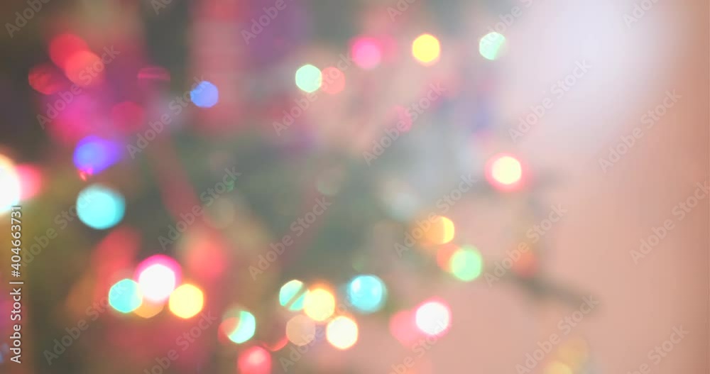 Christmas tree decorated with ball on bokeh lights background. New Year, Christmas holidays and celebrations concept. Merry Christmas Christmas tree decorated with ball on bokeh lights background. New Year, Christmas holidays and celebrations concept. Merry Christmas