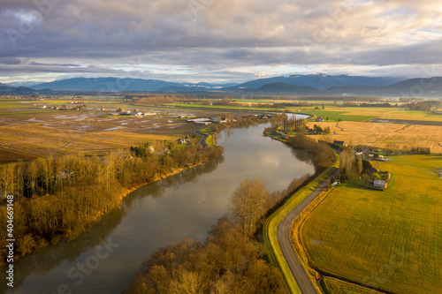 Washington State s Great Skagit Valley. The Skagit River runs from high in the Cascade Mountains to Puget Sound. The Skagit floodplain is one of the richest agricultural areas in the world. 