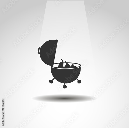 barbecue isolated vector icon. food design element