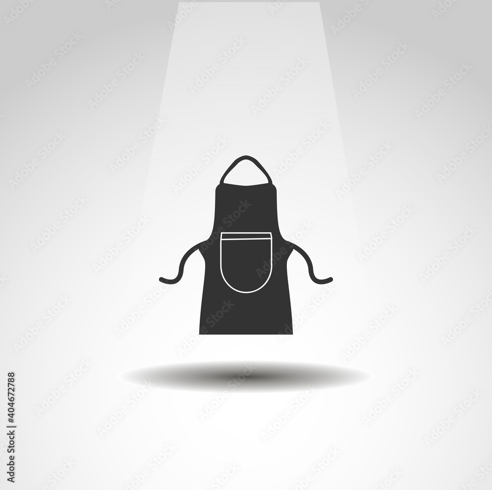 apron protective garment isolated vector icon. cooking design element apron protective garment isolated vector icon. cooking design element