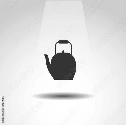 kettle isolated vector icon. food design element